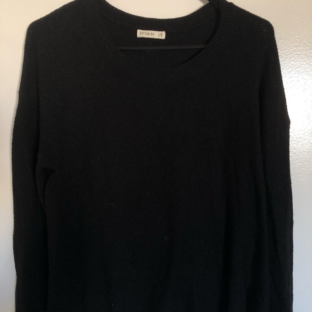 Cotton On Black Oversized Knit Sweater Size L